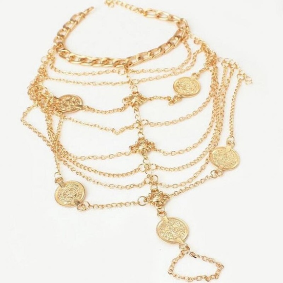 Bohemia Toe Anklet, Coin Anklet, Gold/Silver Toe Anklet, SINGLE NOT A SET - Picture 8 of 10